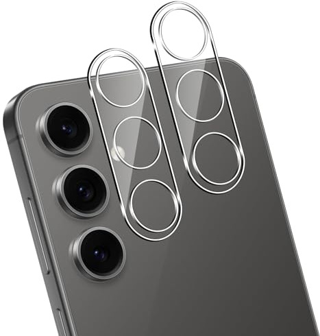 Locofun Kameraschutz für Samsung Galaxy S24 FE 5G für Panzerglas, [2 Stück] 9H Härte Kameras Schutz Folie, Anti-Kratzen Kamera Folie,HD Objektiv Linse Schutz Glas