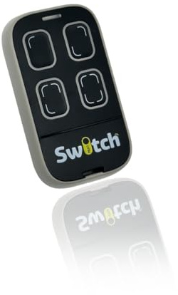 Multi Switch Mando a distancia universal de 4 canales | Programable para portal, garaje, persiana enrollable | Compatible Niza, BFT, Somfy, FAAC, Hormann | Frecuencias 433,92 MHz y 868 MHz | Fácil de