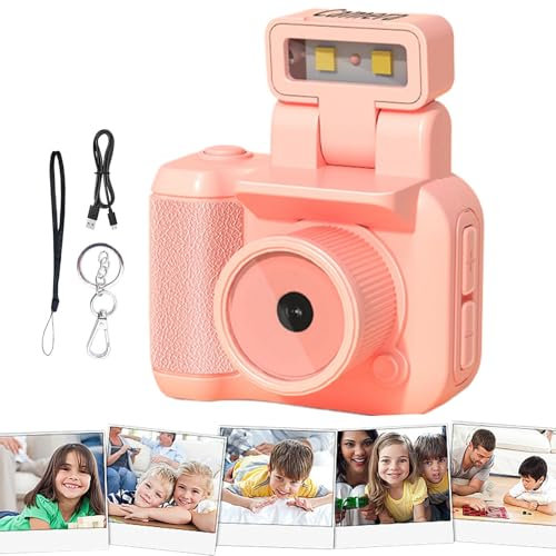 zwxqe Vintage Digital Camera, Portable Small Camcorder, Compact Video Camera, LED Flash Light Camcorder, 1080p Digital Camcorder, Retro Video Camera, Vlogging Camcorder, Digital Camera,