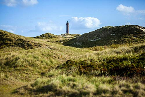 Klassisches Puzzle Leuchtturm Norderney Landschaft Insel Himmel Stimmung Papierpuzzle Geburtstagsfest Einzigartiges Geschenk 1000 Teile 38x26CM