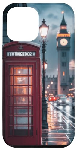 Red Booth Clocktower Art Colors Travel London Case for iPhone 12 Pro Max