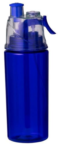 noTrash2003 600ml Mist Water Bottle with Atomizer Spray Mist for Outdoor Hydration Cycling Climbing Hiking Mountaineering Gym Beach in 3 Colors (Blue)