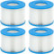 4 Stück Whirlpool Filter VI, Kompatibel mit Bestway, Lay-Z Spa, Intex, Coleman SaluSpa 90352E, Geeignet für alle Schwimmbäder, Aufblasbare Whirlpools, Spas mit Typ VI Filter, Waschbar VI Poolfilter