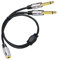 Adaptateur Femelle Jack 3,5mm vers 2x Mâle 6,35mm, Mono Câble Audio Mini 3,5 Stereo Connecteurs, Y Splitter 3,5mm (1/8 Pouce) TRS vers double 6,35mm (1/4 Pouce) TS Câble pour Mixeur Haut-parleur 50cm