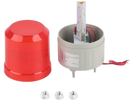 Klanata 220 VAC Drehes Blinksignal Leichtes Rot -LED -Warnlicht mit einem Durchmesser von 75 mm