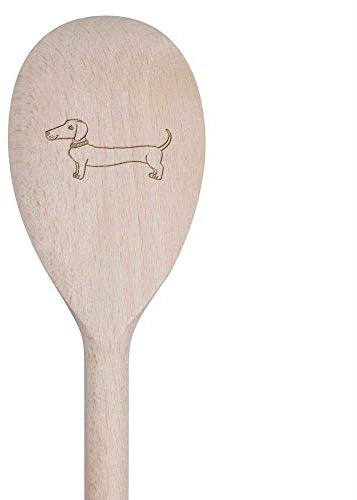 Azeeda 30cm 'Sausage Dog' Wooden Cooking Spoon (SO00003173)