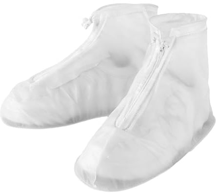 Alaoo Rainproof Shoe Covers, Durable Thickened Overshoes for Men and Women with Storage Bag, Shoe Cover Foldable with Non Slip for Rain, Gardening, Hiking, Outdoor