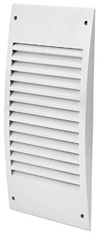 140x300mm Rejilla para Ventilación - Rejilla de Ventilación con Protección contra Insectos - Plástico ABS Blanco