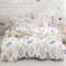 HighBuy Bettwäschesets für Mädchen, Doppelbett, Blumenmuster, weiß, rosa, Premium-Baumwolle, Teens Blume, Bettwäsche-Set, Kinder, Wendebettdecke, weiche Zweige, Bettwäsche-Kollektion, Twin Pink