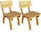 Tidyard 2er Set Gartenstuhl Holz Balkonstuhl Holzstuhl Terassenstuhl Bistrostuhl für Garten Outdoor Balkon Terrasse, 50x60x86 cm Imprägniertes Kiefernholz