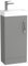 Modern Bathroom Vanity Unit 400mm 1-Door Floor Standing Storage Cabinet Basin Sink Indigo Grey Gloss Cloakroom