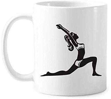 Yoga Keep Healthy Tasse en porcelaine Motif fleurs