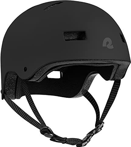 Retrospec Dakota cykel/skateboardhjälm för vuxna – pendlare, cykel, skridsko, skoter, longboard och lutningsskridskoåkning – mycket skyddande och premium ventilation – stor – matt svart
