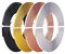 acdokuk Filo piatto in alluminio, 20 m, 4 colori, larghezza 3 mm, filo piatto ossidato colorato, per creazione di gioielli, 5 m, colore