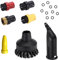 Accessori per Pulitore a Ugello Spazzola Rotonda Vapore, Spazzola Ottone Grande Spazzola Rotonda Ugello Pezzi di Ricambio Kärcher, Compatibile con Kärcher SC1/SC2/SC3/SC4/SC5/SC7/CTK10 (150)