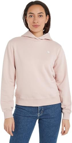 Calvin Klein Jeans Damen Hoodie mit Kapuze, Rosa (Sepia Rose), 3XL
