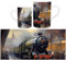 Purely Home Steam Train Mug - Industrial Locomotive Train Platform Departure Scene Gift/Present for Train Enthusiasts