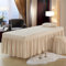 Highdi Bezug Für Massageliege Mit Loch, Waschbare Beauty Bettbezug Elastisches Massagetische Bezug Mit Rock Für 90cm Oder Weniger Massageliege (70 * 190cm,Beige Kamel)