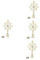 Ciieeo 4 Stück Anis-baumwipfelstern Weihnachtsbaum-finials Sterndekorationen Weihnachtsbaumschmuck Weihnachtsbaum Sternverzierung Krippendekor Weihnachtsbaumspitze Stern Eisen