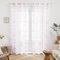 Deconovo Voile Vorhang Transparent Gardinen mit Ösen Lichtdurchlässig Dekoschal Wohnzimmer Vorhänge Schlafzimmer Gardinenschal Balkon, 245x140 cm, Rosa, 2er Set
