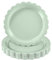 NatNarr Lot de 30 assiettes jetables en carton vert sauge de 22,9 cm - Assiettes festonnées mignonnes pour gâteau de dessert, fête prénatale, mariage, fête prénuptiale