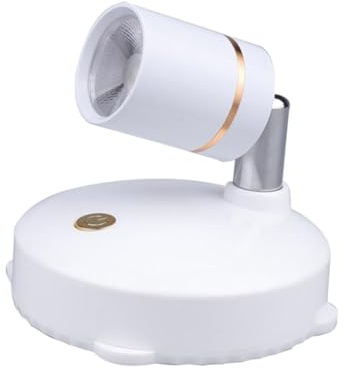 LIFKOME USB Lade LED Spotlampe 5v aus Abs, Weiß, Ferngesteuert | Dekorativer Effekt ohne Verkabelung, 1 Stück, Einfache Bedienung, für Zimmerdeko und Flur