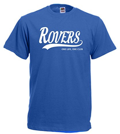All About The Print Bristol Rovers Football Gift - one Life one Club Idea T-Shirt Present F15 (Adult Medium, Blue)