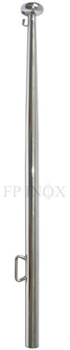 FP INOX Matt Fahnenstange 620 mm-Pavillon Keilspitze Terminal Edelstahl Tube 25 mm Edelstahl 316 – A4