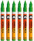 Molotow One4All 127HS Acryl Marker (2,0 mm Strichstärke, hochdeckend und permanent, UV-beständig, für fast alle Untergründe) 6 Stück Farbe 222 kacao77 universe green