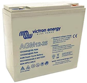 Victron Energy AGM 12-Voltios 25Ah Batería Super Ciclo (M5)