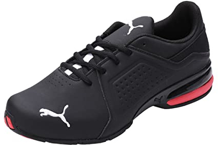 PUMA Men's Sport Shoes VIZ RUNNER Road Running Shoes, PUMA BLACK-PUMA WHITE, 48.5