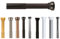 Spirella, asta telescopica “Creta”, non richiede forature, con tirante e rotazione regolabile, tenuta sicura, adatta come asta per la tenda della doccia, nera lucida, 125-220 cm