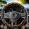 Lenkradabdeckung mit Leopardenmuster für Frauen, Lenkradabdeckungen des Leoparden mit Bonus 4PCS Leopard Car Cups Untersetzer, Leopard Car Zubehör.