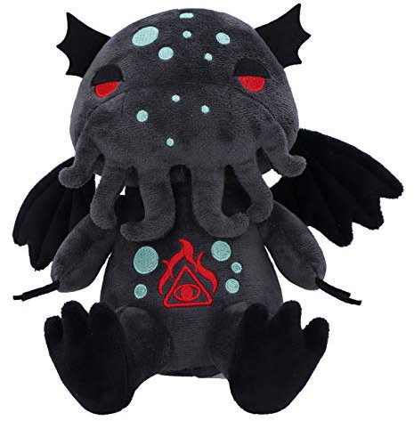 Nemesis Now Fluffy Fiends Cthulhu Plüschtier, 20 cm, schwarz