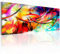B&D XXL - Peinture Acrylique Abstrait 150x50 cm 1 Partie - Impression sur Toile Décoration Finie à la Main Salon Chambre Bureau Cadre Déco Moderne Murale - Abstrait Coloré Peinture a-A-0001-b-b