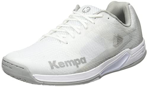 Kempa Damen Wing 2.0 Women Handball Shoe, Weiß Cool Grau, 40.5 EU
