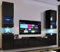 Furnitech Wohnwand Wohnzimmer | Wohnzimmer Möbel mit LED Weiß | Hängend Wohnwand Modern | Wohnzimmer Schrankwand mit Regale und TV Schrank (Future 67/HG/B/1 1A)
