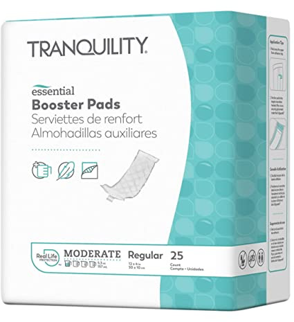Tranquility Essential Booster Pads, Heavy 25 Count