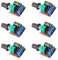 Mini DC Motor PWM Speed Controller, DC 5V-35V 5A Speed Switch Module, 6V 12V 24V Variable Voltage Regulator Dimmer Governor Switching Build with LED Indicator