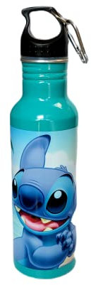 Disney Stitch Surf n Turf Teal Aluminum Water Bottle