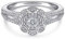 Banemi Amor Ring Silber, Ring Damen mit Runden Runde Form Zirkonia Geburtstagsgeschenke Ringe Größe 60 (19.1)