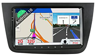 JOYX Android 10 Autoradio Para Seat Altea (2004-2015) / Toledo (2004-2009) - [2G+32G] - GRATIS Cámara Trasera - 9 Pulgada 2 Din - Apoyo DAB 4G WLAN Bluetooth5.0 Carplay Control Volante Android Auto