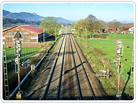 Vero Home 15098 Tischset 6-teilig | Motiv Natur Eisenbahn | Kratzfest abschwischbar | Maße: 39 x 29 cm