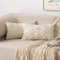 MIULEE 2er Set Kissenbezug Zierkissen Wolle Kissenbezüge Samt Fellkissen kissenhülle kuschelkissen Boho Deko Kissen Flauschig Sofakissen Dekokissen für Sofa Schlafzimmer 40x60 cm Beige