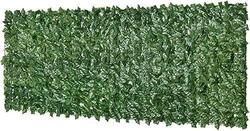 EIYCY Verwandeln Sie Ihren Außenbereich Erweiterbarer künstlicher Efeu-Sichtschutzzaun – perfekt für die Garten-Sichtschutzwanddekoration(Color:1x2m/3.28x6.56ft,Size:)