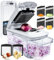 Fullstar All-in-1 Vegetable Chopper, Mandoline Slicer & Cheese Grater - Multi Blade French Fry Cutter & Veggie Dicer - Includes Bonus Handheld Spiralizer & Kitchen Gadgets (4 in 1, White)