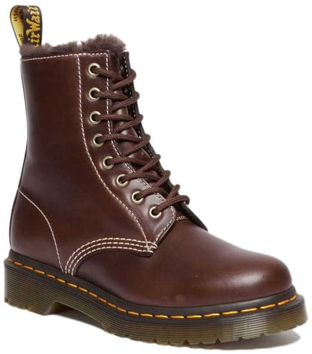 Dr. Martens Womens 1460 Serena Leather Dark Brown Boots 5 UK