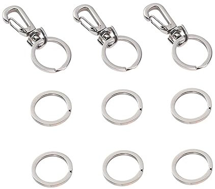 minkissy 3 Sets Metall Tags Dog Tag Quick Clips Pet Supplies Pet Tag Quick Clips Dog Tag Clip Pet Tag Clip Small Gift Stainless Steel