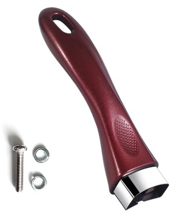 Vastsea Manico Universale in Bachelit, Pentole Maniglia, Manico Rimovibile, Viene Fornito con Viti, per Utilizzato Nella Maggior Parte Degli Accessori Pentole da Cucina (Rosso)