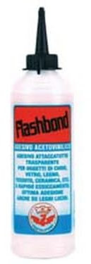 5PZ COLLA ACETOVINILICA SUPER TRAPARENTE FLASHBOND - ml.125